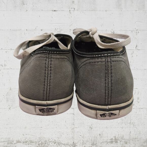 Vans Gray Black Color Block Canvas Low Top Lace Lifestyle Skater Sneakers Size 7 - Picture 6 of 12